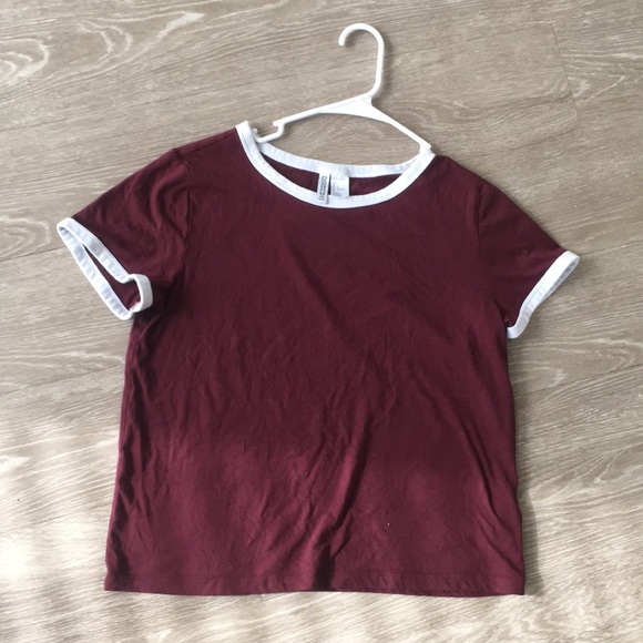 H&M Tops - Red and White H&M T-Shirt